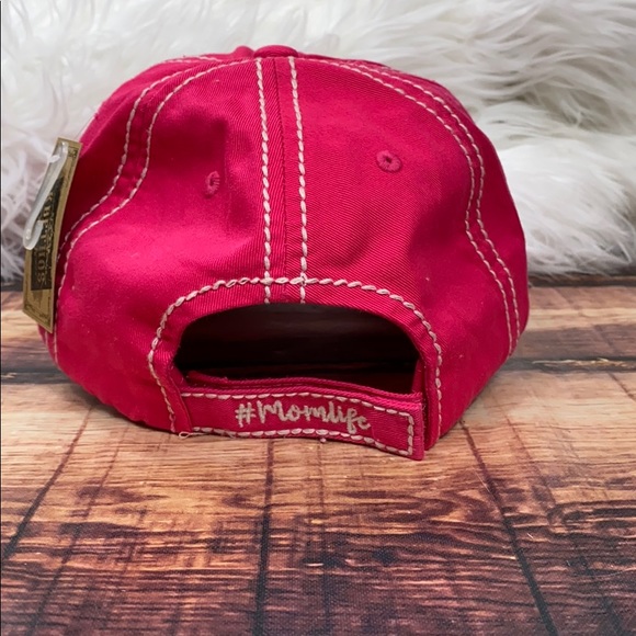<< Hot Pink & Leopard #momlife Hat Mom Life >> - Picture 4 of 5